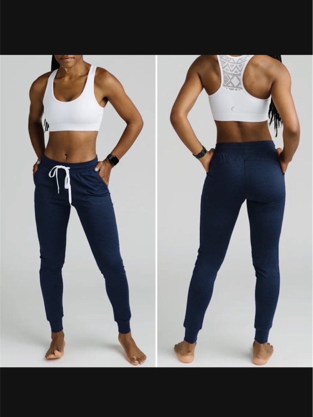 Zyia Active Navy Cozy Jogger Size Large